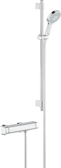 Grohe Grohtherm 2000 dusjpakke Med termostat og dusjsett, Krom Grohe Grohtherm 2000 dusjpakke Med termostat og dusjsett, Krom