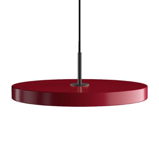 UMAGE - Asteria Pendel Medium Ruby Red/Black Top - Lampemesteren