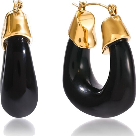 Céleste Earrings Amarante 18K Gold