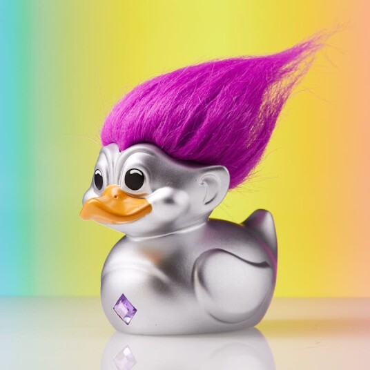Tubbz Troll Figurer 1. ED Sølv med Lilla Hår