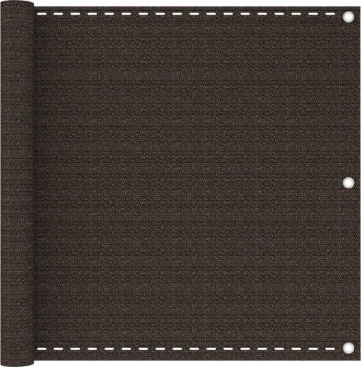 vidaXL Balkongskjerm brun 90x400 cm HDPE