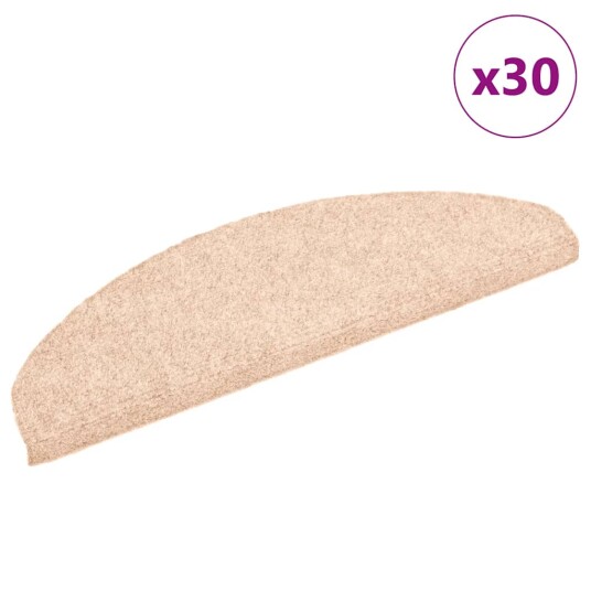  Selvklebende trappematter 30 stk kremhvit 65x21x4 cm 8721288457745