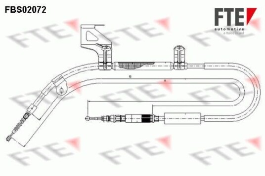 Fte Tautrekk parkeringsbrems FTE 9250073 Fte Tautrekk parkeringsbrems FTE 9250073