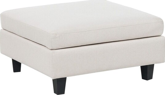 Fotpall Unstad Lysebeige/svart - Lysebeige/svart