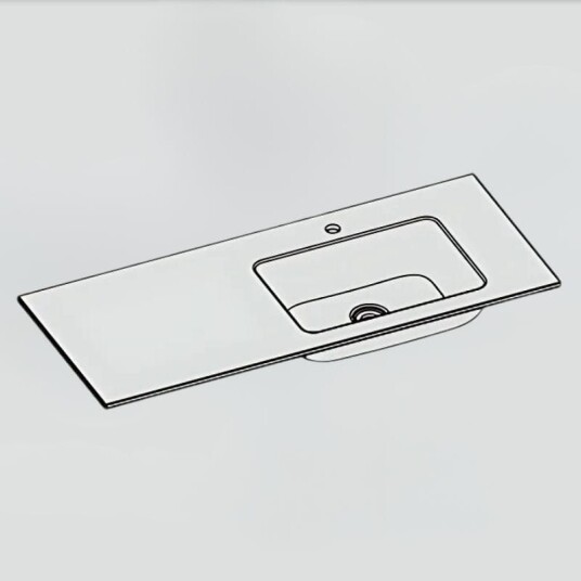 Sanipro Corian Møbel 120cm Høyre Sanipro Corian Møbel 120cm Høyre