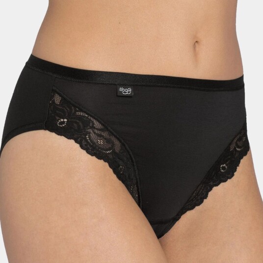 Sloggi Truser 2P Romance Tai Svart 48 Dame