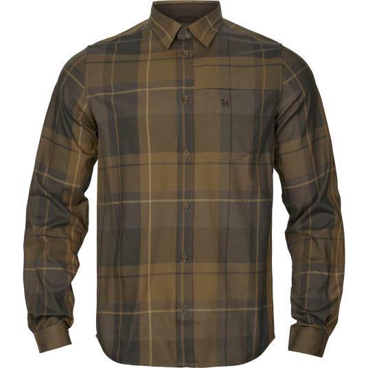 Härkila Men"s Akse Long Sleeve Shirt Willow Green Check L