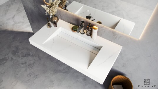 Brandt EDGE Vegghengt 90 cm Stellar White Brandt EDGE Vegghengt 90 cm Stellar White
