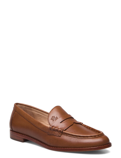 Lauren Ralph Lauren Wynnie Burnished Leather Loafer - 40