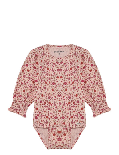 Minymo Body Ls Aop Pink 62