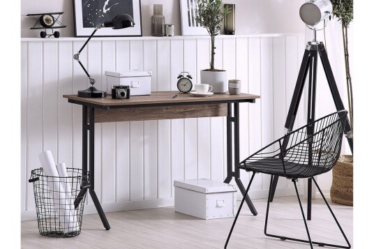 Skrivebord Bivian 120 cm Brun/Grå