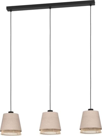 Eglo Tabley Langbordslampe L890 3Xe27 Natur Eglo Tabley Langbordslampe L890 3Xe27 Natur