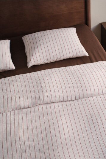 Jotex Dynetrekk i Musselin Cayenne/offwhite AMILIA 21366651136