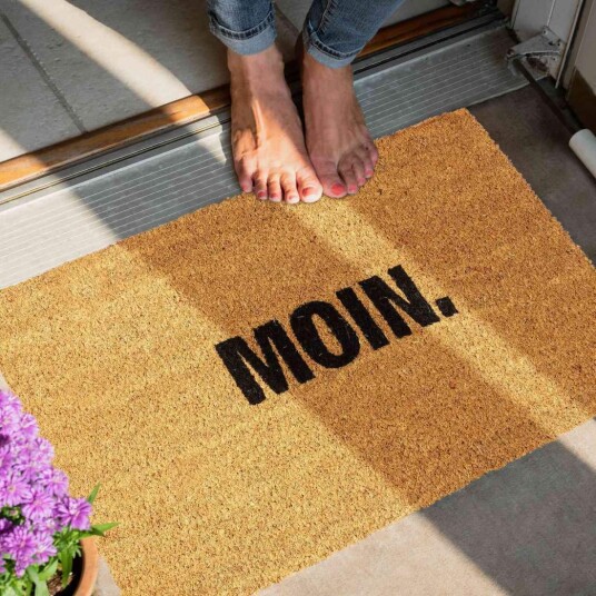 Rxs Dørmatte i kokos "Moin."
