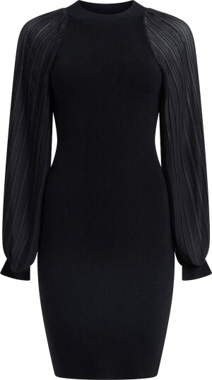 French Connection Krista Organza Ruffle Dress   BLACK   XL