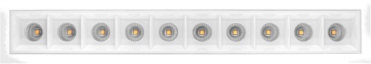 Norlux Cold 10 2200lm 3000K 30° 20W Hvit Innfelt Downlight uten driver