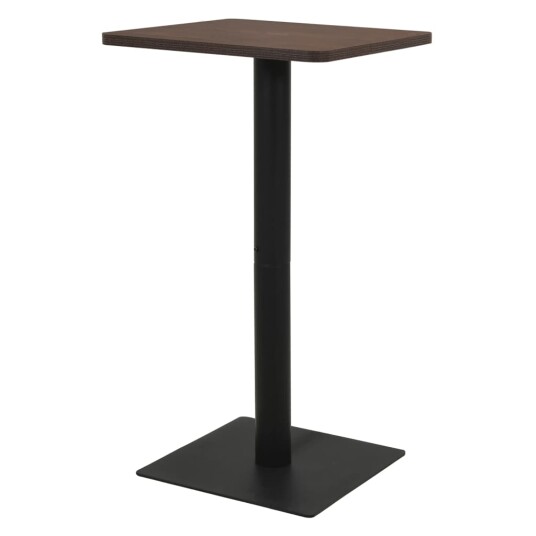 Bistrobord mørk aske 50x50x107 cm 321923