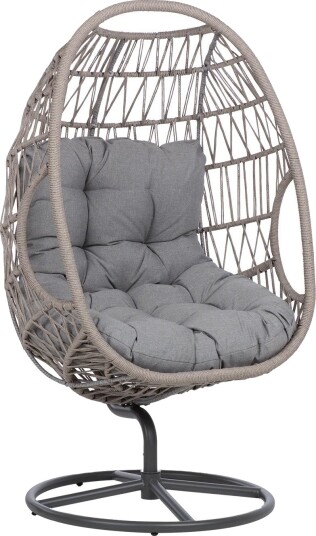 Hvilestol HOME4YOU Cassia Swivel 85x85x151 cm Grå   grå