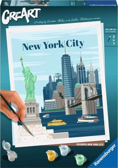Ravensburger CreArt Mal Etter Tall Sett Fargerike New York City Ravensburger CreArt Mal Etter Tall Sett Fargerike New York City