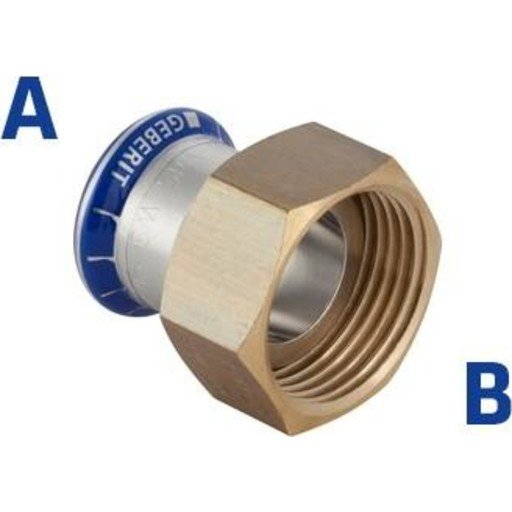 Geberit 35046 Vannslangekopling 28mm Rustfritt Stål til Mapress