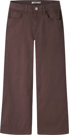 Name It Nkfrose Wide Twi Pant 1115 Tp Noos Brown 128
