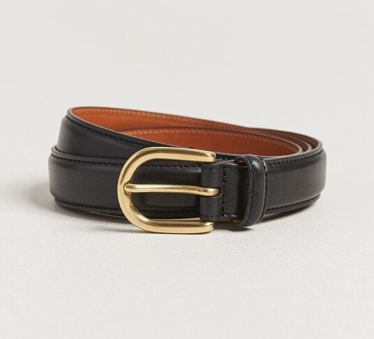 Kamakura Shirts Vintage Ivy Horseshoe Buckle Belt  Black