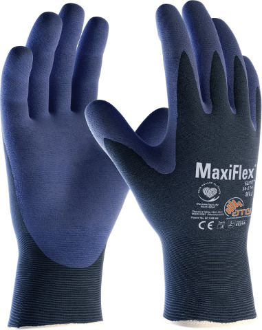 ATG MaxiFlex Marineblå Elite HT hansker, 12 par ,SBG-34-274 6