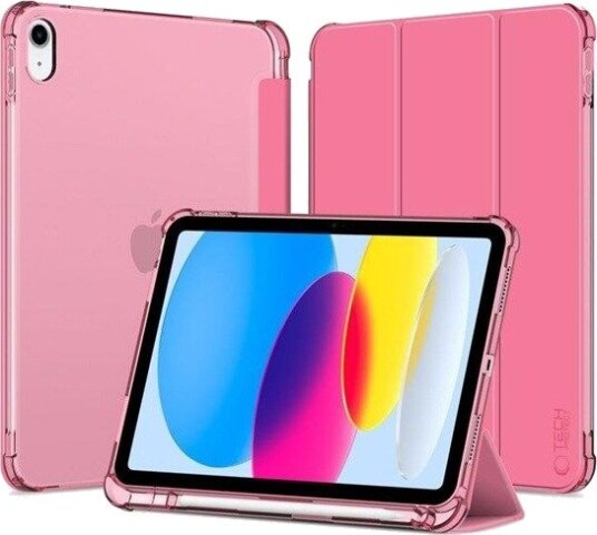 Tech-Protect SC Pen Hybrid Case for iPad 10 / 2022 - Pink - Transparent