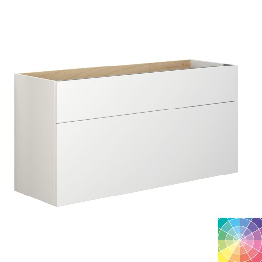 Dansani Calidris Glatt Servantskap 2 Skuff D40cm - Ekstra høy Underskuff NCS Farge / 120cm DA-C14-1099