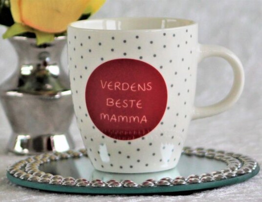 Krus med teksten " Verdens Beste Mamma"