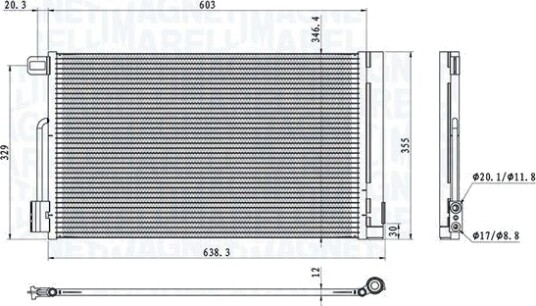 Kondensator MAGNETI MARELLI 350203611000