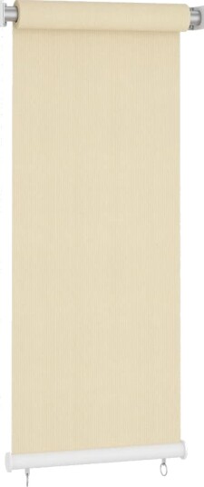 vidaXL Utendørs rullegardin kremhvit 60x140 cm HDPE