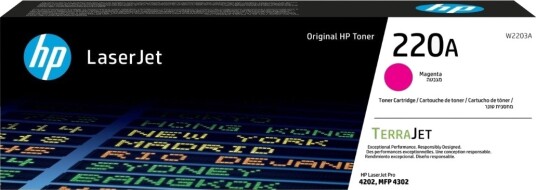 HP 220A M Toner - W2203A Original - Magenta 1800 sider HP 220A M Toner - W2203A Original - Magenta 1800 sider