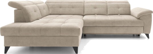 Inferne 5 seter Sofa med Sjeselong Beige Inferne 5 seter Sofa med Sjeselong Beige