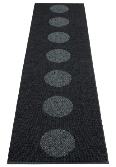 Pappelina VERA 2.0 matte sort sortmetallic 70x280 cm