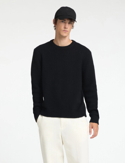 Selected Slhcody Ls Knit Relaxed Crew Neck Noos - Black - XL Selected Slhcody Ls Knit Relaxed Crew Neck Noos - Black - XL