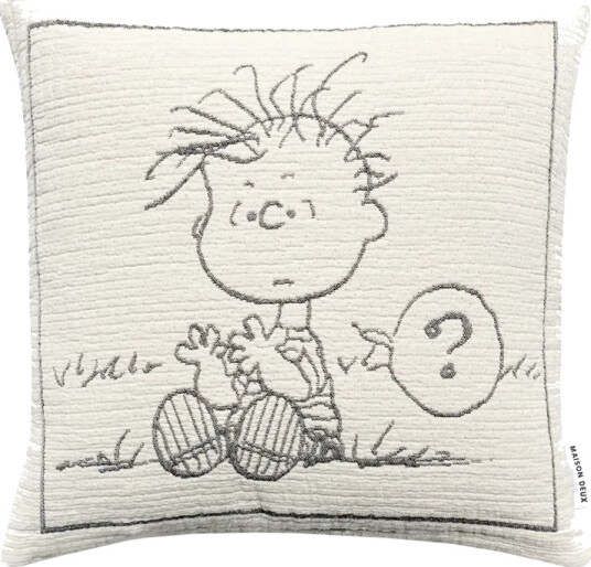 Maison Deux Peanuts Cushion Zeppelin Black White 50X 50CM Maison Deux Peanuts Cushion Zeppelin Black White 50X 50CM