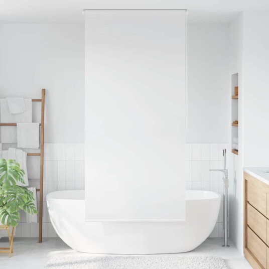 vidaXL Dusjforheng 100x240 cm hvit