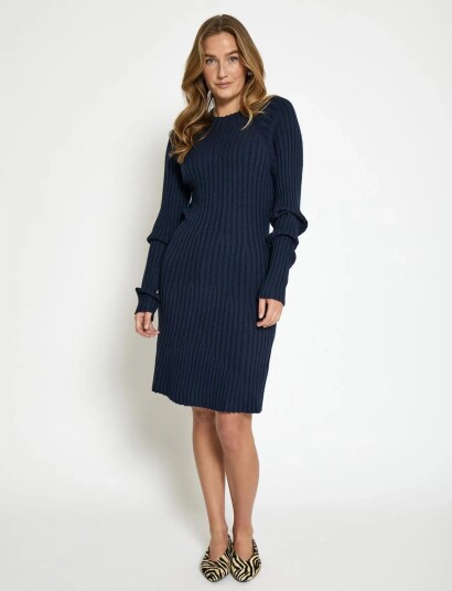 Peppercorn Pcanna Rib Over Knee Dress Navy XS Peppercorn Pcanna Rib Over Knee Dress Navy XS