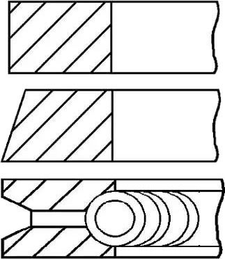Stempelringsett GOETZE ENGINE 08-336400-00