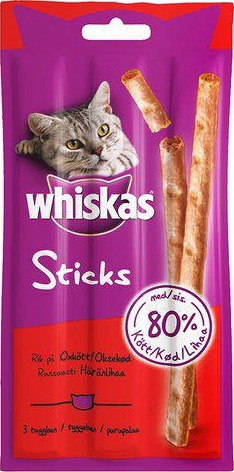 Whiskas Kattesticks 3 stk 18g