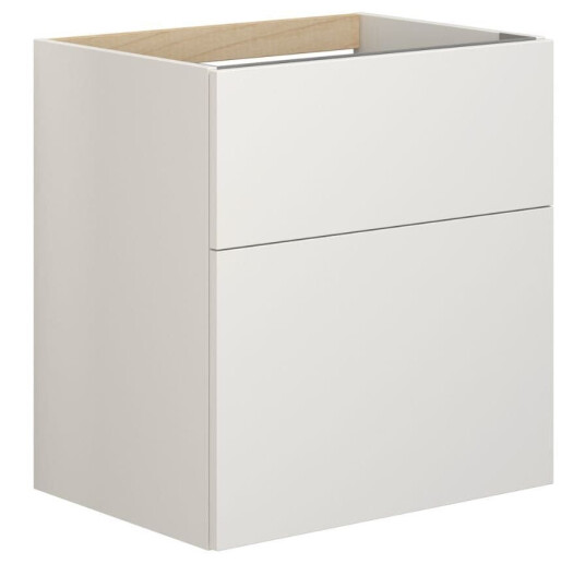 Dansani Inzo Servantskap med 2 skuffer 60x44x64 cm uten grep Hvit Matt