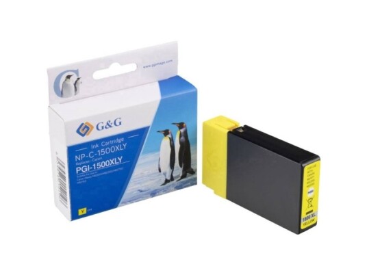G&G G&G-Kompatibelt Blekk / Blekk Med Pgi 1500Xl Gul Np-C-1500Xly/C For Canon Maxify Mb2050 Mb2350