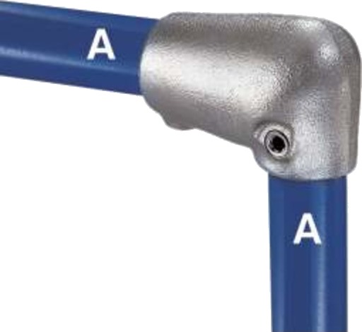 1 ½" bøy for rekkverk for fotgjengere +/ 7° KLEMME