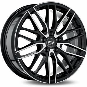 MSW 72 Gloss Black Machined Face 7x17 5/120 ET45 B72.6 MSW 72 Gloss Black Machined Face 7x17 5/120 ET45 B72.6