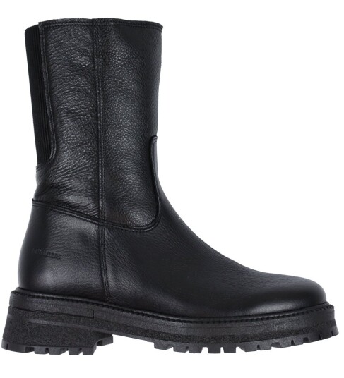 Angulus Mid-Cut Støvler Med Glidelås Black/Black 37