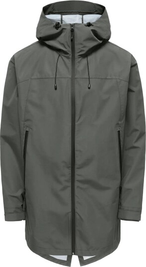 ONLY & SONS Onsraz Technical Shell Jkt Long Otw Cs Grey XXL ONLY & SONS Onsraz Technical Shell Jkt Long Otw Cs Grey XXL