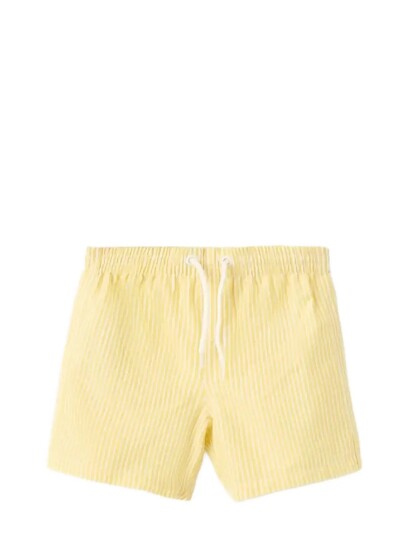 Mango Striped Drawstring Swimsuit Yellow 12 18M Mango Striped Drawstring Swimsuit Yellow 12 18M