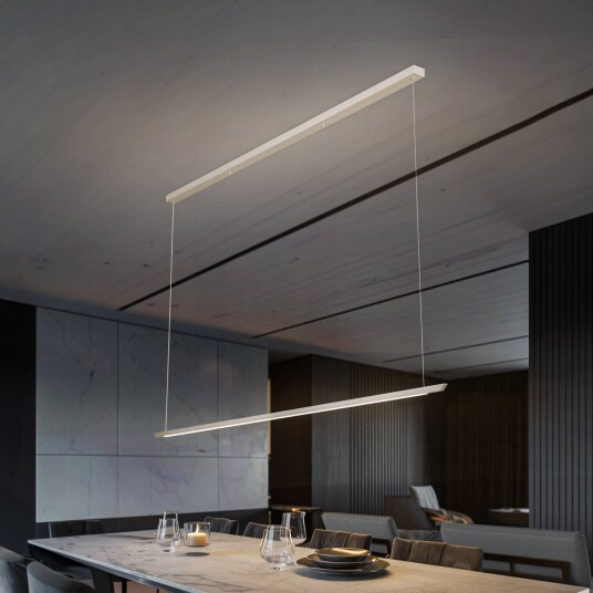 Quitani Niara LED-pendellampe CCT aluminium eloksert/naturfarget
