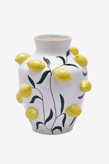 EDG Vase Lemon Anfora H 31 cm Hvit